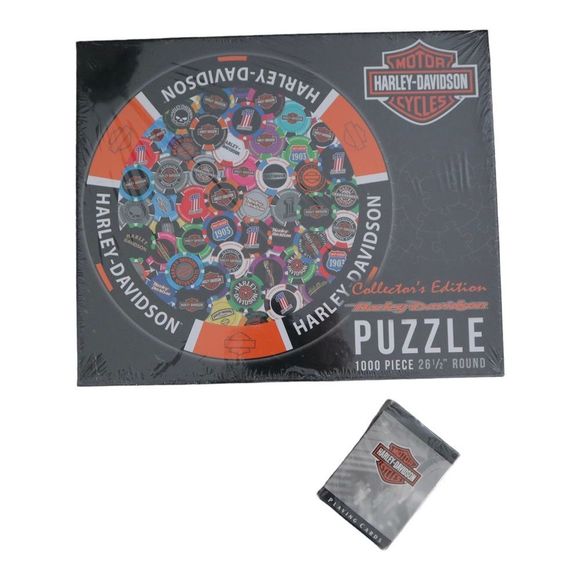 Harley-Davidson Other - Harley Davidson Game Bundle Puzzle Playing Cards Gift NWT